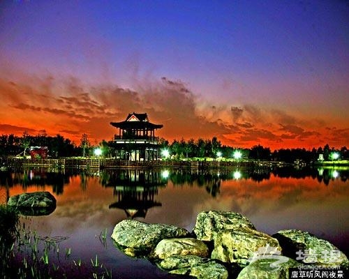 唐草聽風閣夜景