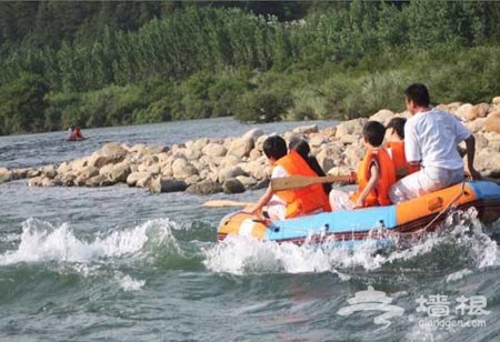 永定河珍珠湖段漂流